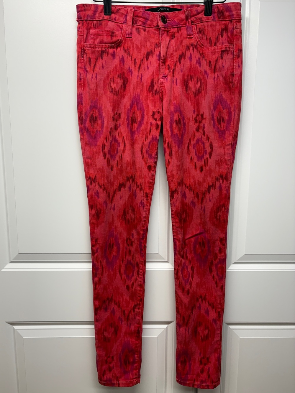 Joe's Jeans The High Water Skinny Jeans Geranium Tribal Ankle 27 GUC